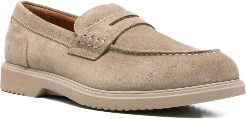 NERO GIARDINI Leren loafers Bruin - Foto 3