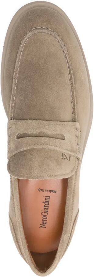 NERO GIARDINI Leren loafers Bruin - Foto 4