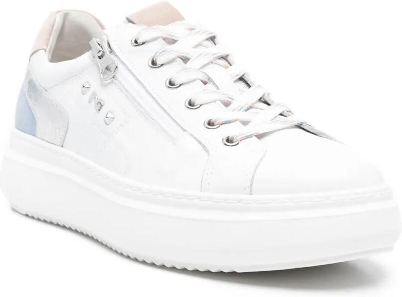 NERO GIARDINI Leren sneakers Wit