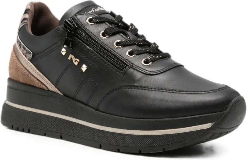 NERO GIARDINI Sneakers met luipaardprint Zwart - Foto 3