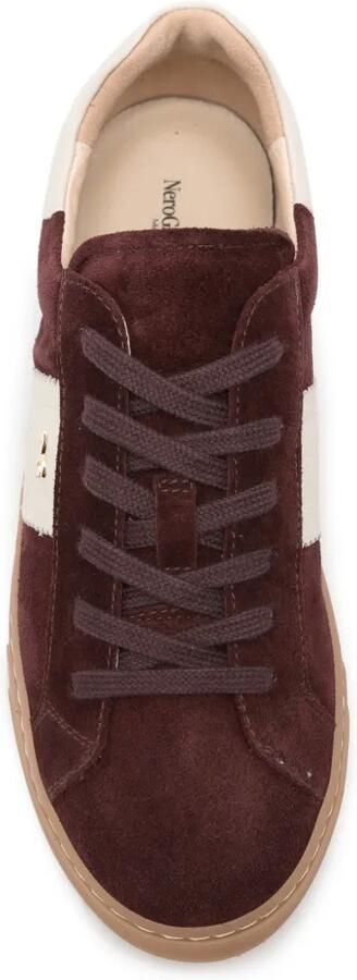 NERO GIARDINI Suède sneakers met contrasterend vlak Rood - Foto 4