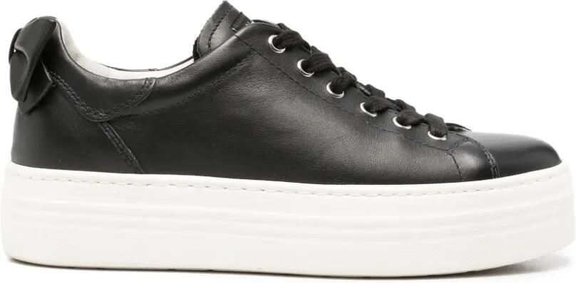 NeroGiardini Sneakers met plateauzool en strikdetail Zwart
