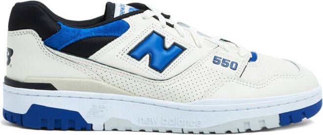 New Balance 550 logo-embossed low-top leather sneakers Wit