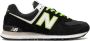 New Balance "574 Black White Green sneakers" Zwart - Thumbnail 1