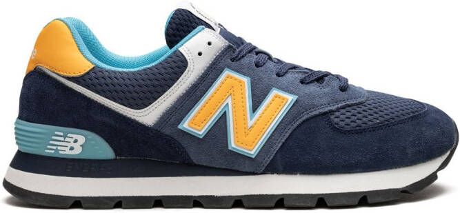 New Balance 574 "Blue Yellow" sneakers Blauw