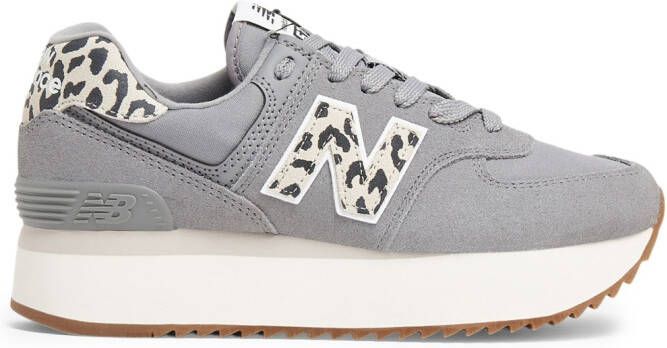 New Balance 550 logo-embossed low-top leather sneakers Wit