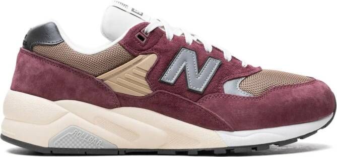 New Balance 580 sneakers met chunky vlakken Rood