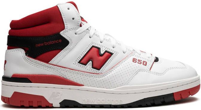 New Balance "650 White Red sneakers" Wit