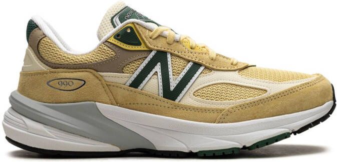 New Balance "990 Pale Yellow Forest Green sneakers" Geel