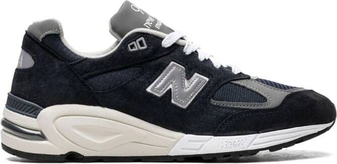 New Balance "990V2 Navy White sneakers" Blauw