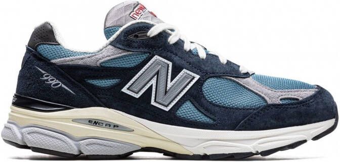 New Balance 990V3 low-top sneakers Blauw