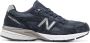 New Balance 990v4 low-top sneakers Blauw - Thumbnail 1