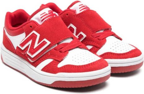 New Balance Kids 480 sneakers met klittenband Wit Schoenen
