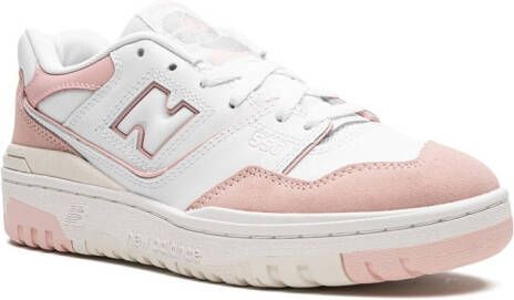 New Balance Kids "550 White Pink Sea Salt sneakers" Wit