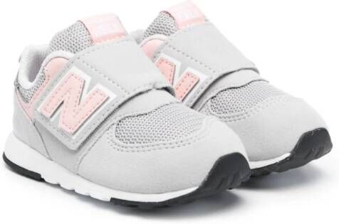 New Balance Kids 574 sneakers met klittenband Grijs