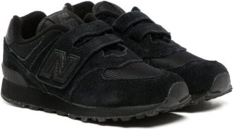 New Balance Kids 574 sneakers met klittenband Zwart