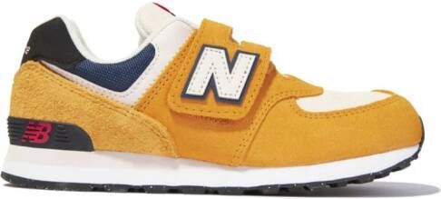 New Balance Kids 574 sneakers met klittenband Geel