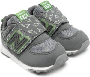 New Balance Kids 574 sneakers met klittenband Grijs