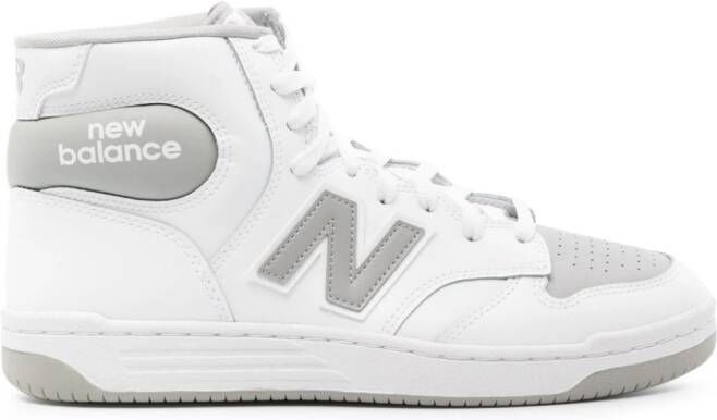 New Balance Leren sneakers met logopatch Wit