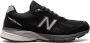 New Balance MADE in USA 990v4 "Black Silver" sneakers met vlakken Zwart - Thumbnail 1
