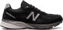 New Balance MADE in USA 990v4 "Black Silver" sneakers met vlakken Zwart - Thumbnail 3