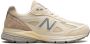 New Balance "Made in USA 990v4 Cream sneakers" Beige - Thumbnail 11