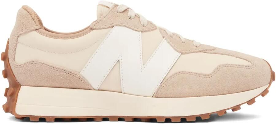 New Balance 327 sneakers met sleehak Beige