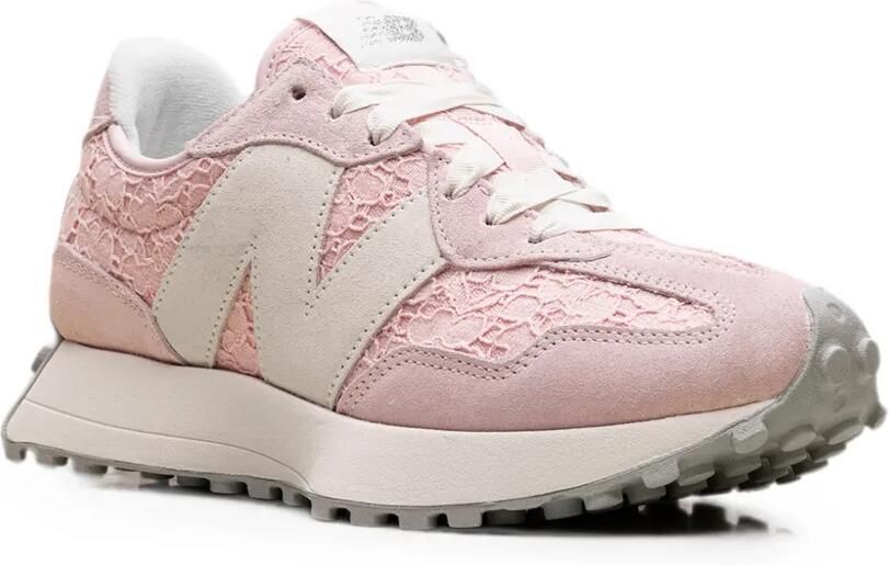New Balance 327 sneakers met vlakken van kant Roze - Foto 2