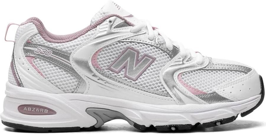 New Balance 530 "White Silver Metalic Ice Wine Mid Century Pin" sneakers Wit