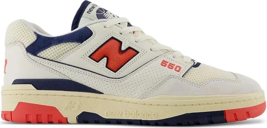 New Balance 550 "Sea Salt Pack Blast Red" sneakers Wit