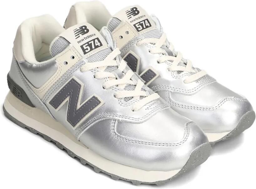New Balance 574 leren sneakers Zilver - Foto 4