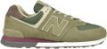 New Balance 574 panelled suede sneakers Groen - Groen