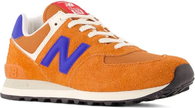 New Balance 574 suède sneakers met logo Oranje - Foto 2