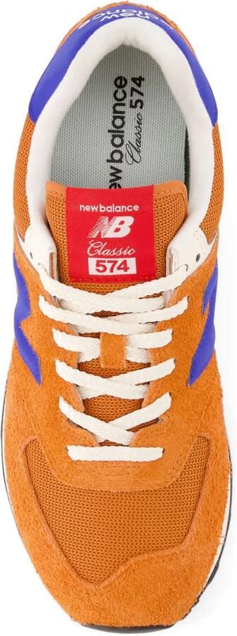 New Balance 574 suède sneakers met logo Oranje - Foto 4