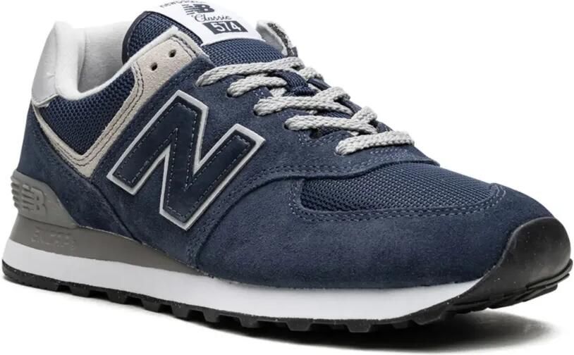 New Balance 574 suède sneakers met logo-patch Blauw - Foto 2