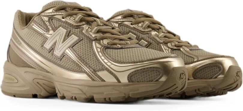 New Balance ABZORB 2010 panelled suede-trim sneakers Beige - Foto 5