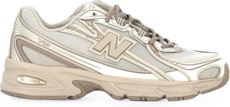 New Balance Sneakers met suède vlakken Bruin