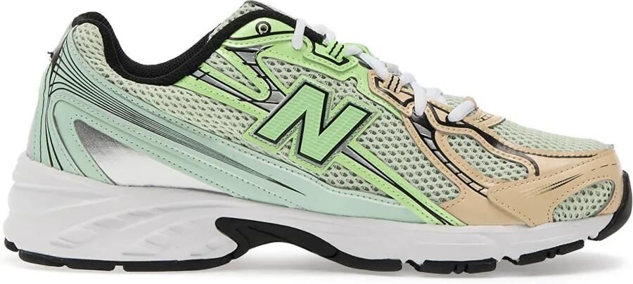 New Balance 740 sneakers met mesh vlakken Groen