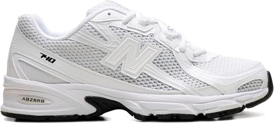New Balance 740 "Triple White" sneakers Wit