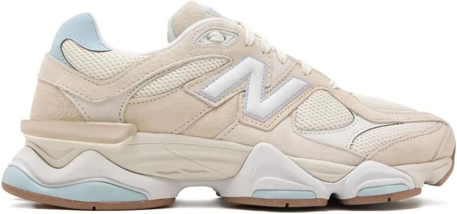 New Balance 9060 mesh suède sneakers Beige