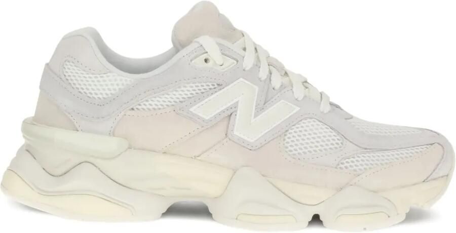 New Balance Sneakers met mesh vlak en logodetail Beige