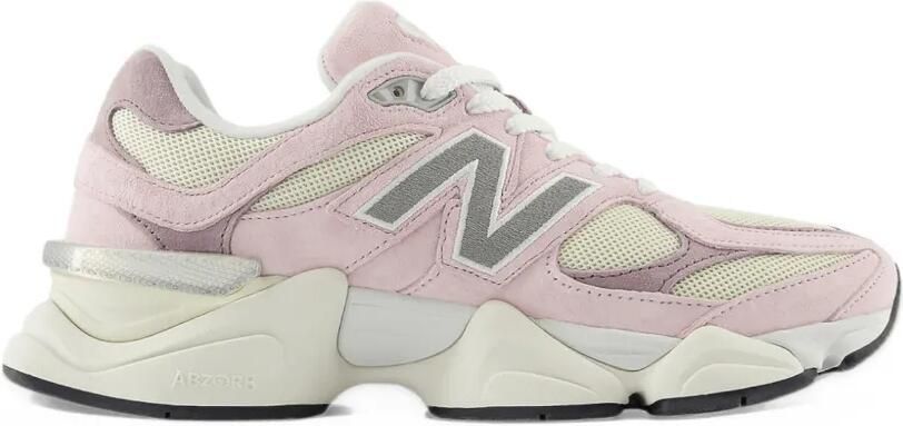 New Balance 9060 suede-panelled sneakers Roze