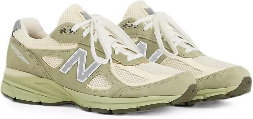 New Balance 990 sneakers met suède vlakken Groen