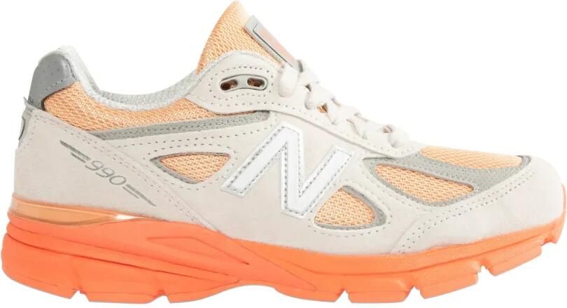 New Balance 990v4 sneakers met mesh vlak Beige