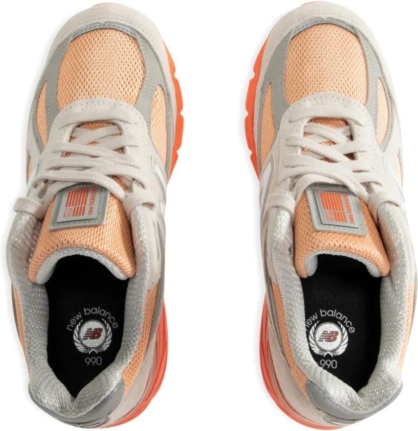 New Balance 990v4 sneakers met mesh vlak Beige - Foto 2