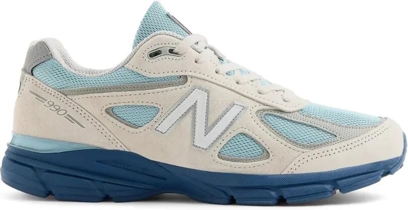 New Balance 990v4 sneakers met mesh vlak Beige