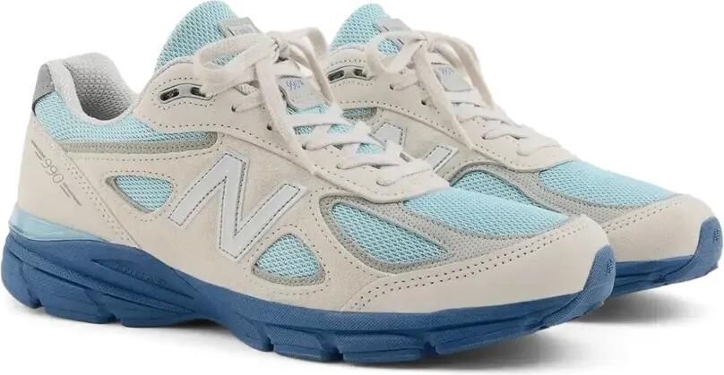 New Balance 990v4 sneakers met mesh vlak Beige - Foto 4