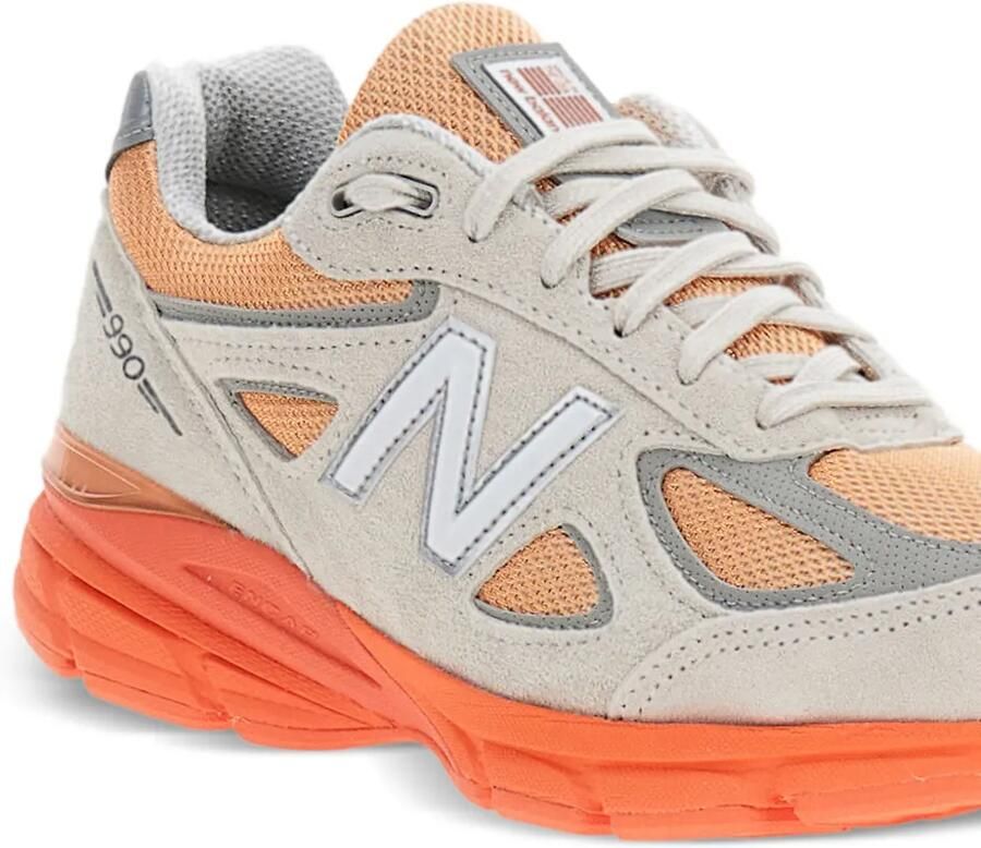 New Balance 990v4 sneakers met mesh vlakken Beige - Foto 2
