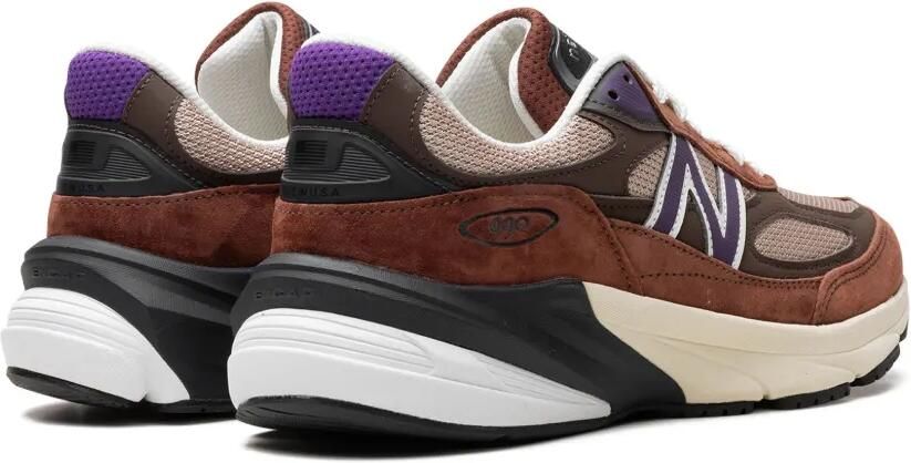 New Balance 990v6 "Made in USA Rich Oak Cosmic Grape" sneakers Bruin - Foto 3