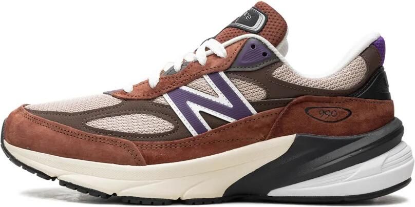 New Balance 990v6 "Made in USA Rich Oak Cosmic Grape" sneakers Bruin - Foto 4